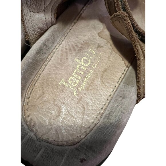 Jambu Terra Fusion Dune Sandals Womens 6M Design Tan Mary Jane Comfort‎ Stripy - Picture 4 of 8